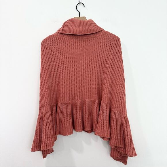 Free People Layer Cake Sweater Knit Turtleneck Pink size Small - Picture 3 of 8